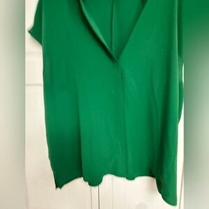 EUC Eloquii Vibrant Green Blouse - Size 22